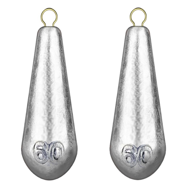Plomada de Pesca Thousand Carp, Anillo de Cobre para Lanzamiento Largo, Tipo Gota de Agua con Anillo, Señuelo de Pesca, Caña de Pescar, Anillo de Hoja de Sauce, Anillo Redondo