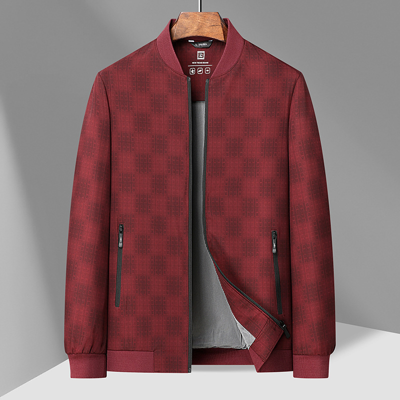 Middle-Aged Happy Dad Spring and Autumn Clothes Jacket New Year Wedding Clothes Wedding Banquet Jacket Red Zodiac Year Small Man Middle-Aged Happy Dad Spring and Autumn Clothes Jacket New Year Wedding Clothes Wedding Banquet Jacket Red Zodiac Year Small Man