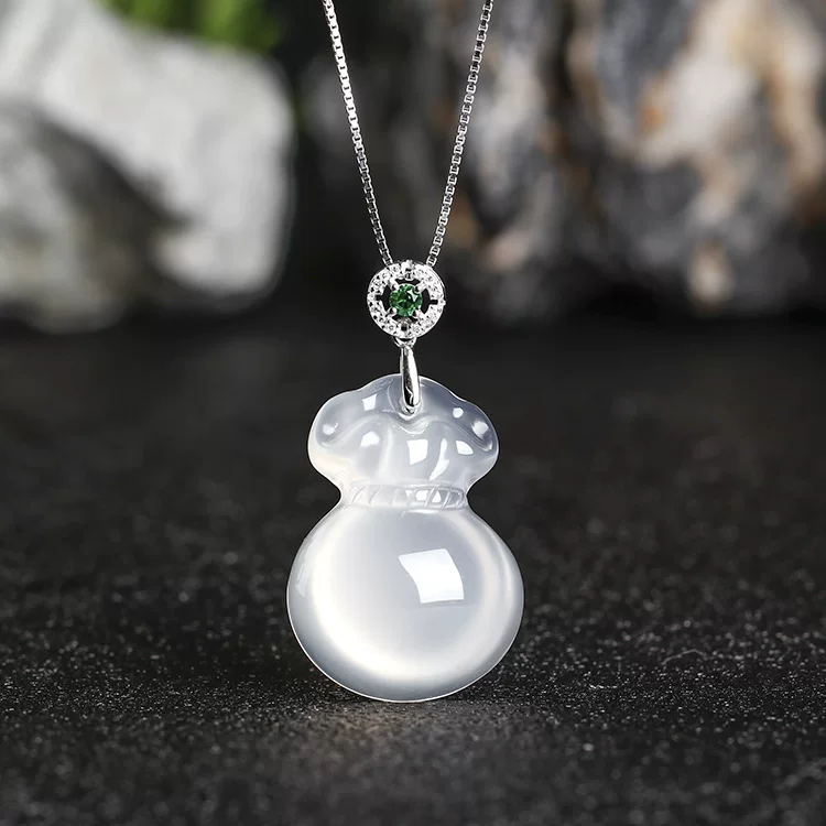 Organic stone inlay, pendant jade, accessory, wholesale, silver 925 sample