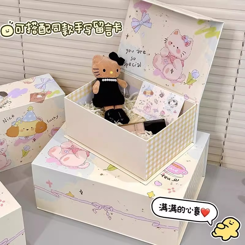 T5 風子犬ティーパーティー磁気フリップカバー漫画誕生日ギフトボックス収納ボックス高価値包装ボックスのカスタマイズ|undefined