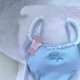 Dopamine Beautiful Blue Lace Sweet Girl Gentle Vest with Chest Pad Women's Inner Wear Outer Wear Beautiful Back Top