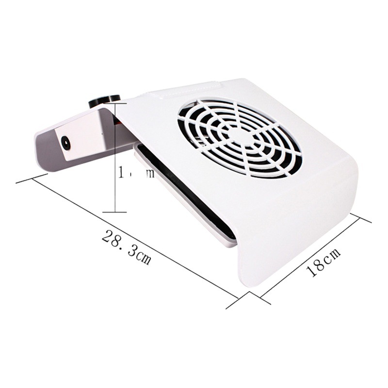 Colector de Polvo para Uñas Transfronterizo de Alta Potencia, Estilo Japonés, Silencioso, con Velocidad Ajustable, Aspiradora de Escritorio para Salón de Uñas