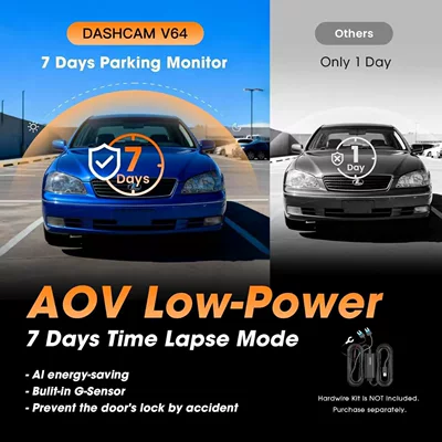 V64 Cross-Border 4K+1080P Driving recorder