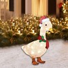 Cross border Winter lantern chick with scarf earmuffs holiday Light duck