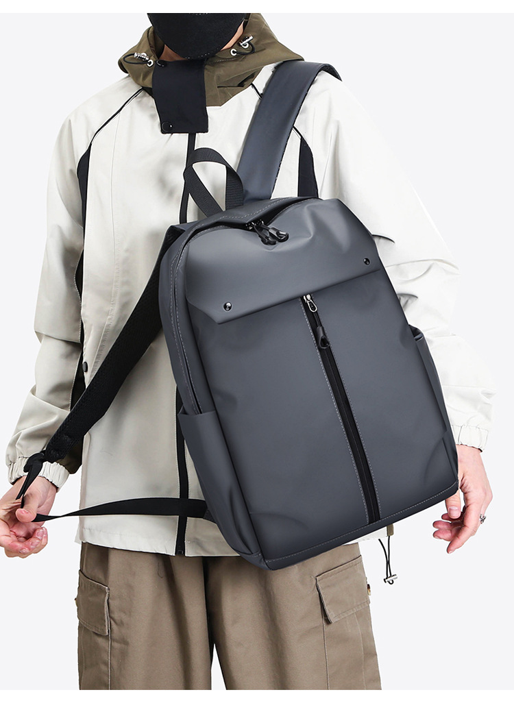 Men's outdoor large-capacity business travel bag, computer backpack, fashionable and casual student schoolbag backpack undefined