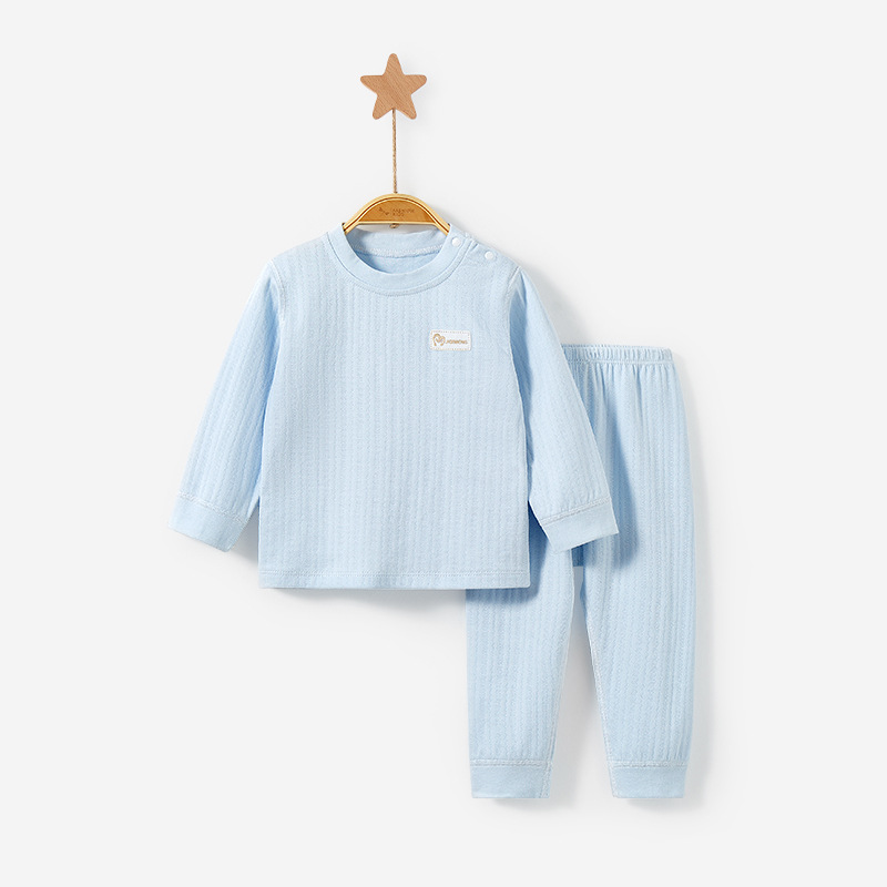 Ropa interior para niños traje de primavera, otoño e invierno para niños y niñas de algodón puro cálido traje dividido bebé otoño ropa pantalones largos