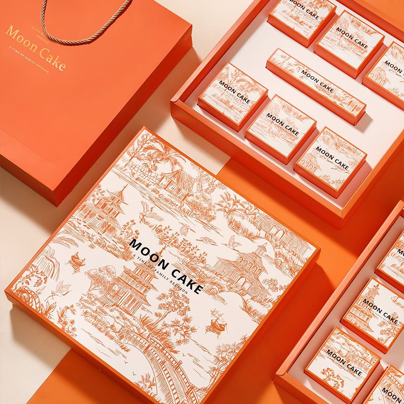 2024新款中秋月饼礼盒高档送礼创意手提礼品盒空蛋黄酥包装盒