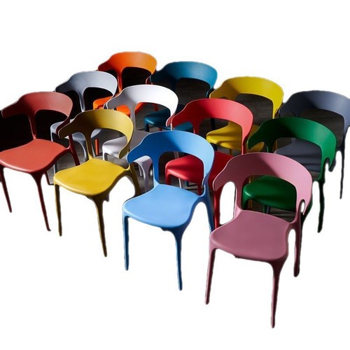 塑料椅子简约靠背凳子家用北欧餐椅加厚大人经济塑胶椅子大排档椅