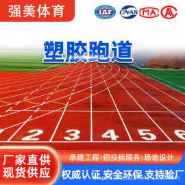 塑胶运动跑道EPDM橡胶颗粒混合型地胶校园操场户外公园包施工