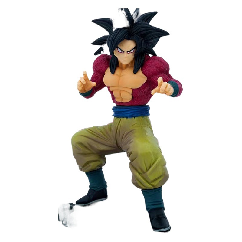 Dragon Ball GT serie forma de batalla Super cuatro wukong vegeta wukita muñeca hecha a mano anime modelo adornos