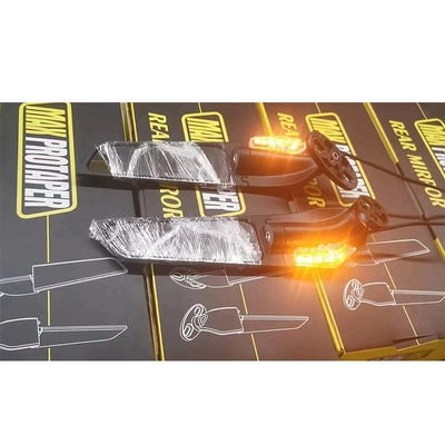 Mirror Flank Light Reflectors, Motorcycle rearview mirror