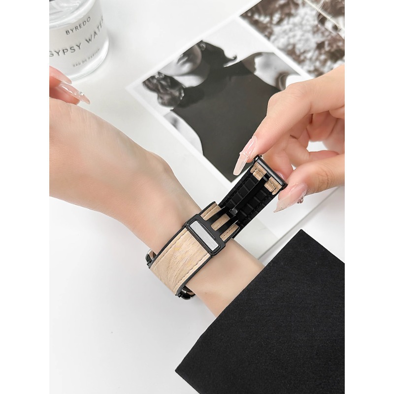 For millet bracelet 8PRO strap red rice watch4 watch strap crazy horse silicone skin factory wholesale cross-border