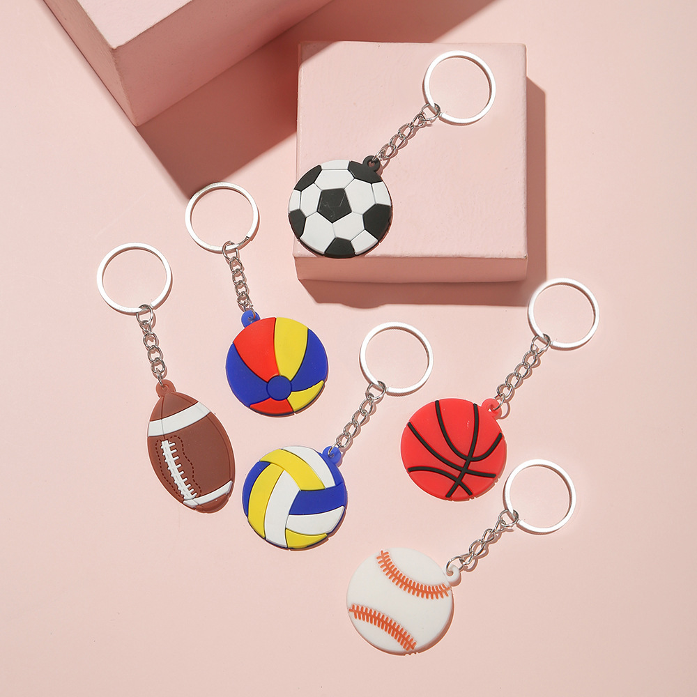 creative football baseball basketball volleyball beach keychain for…