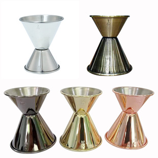 Kitchen measuring cup large capacity high temperature resistant Ansi Cup stainless steel handle double-head baking measuring cup special for milk tea