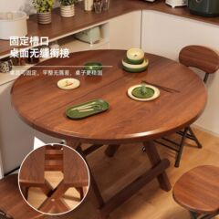 Ppr折りたたみテーブル食卓家庭用円卓小戸型食事小テーブル多機能簡易出店折りたたみテーブル便