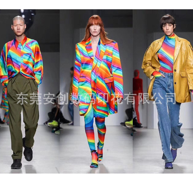 安创印花在米兰时装展出
