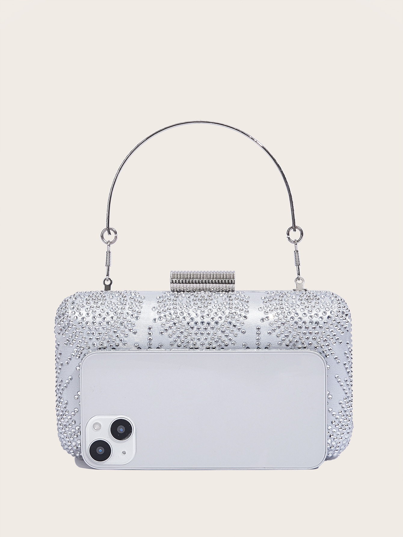 Glitzernde Damen Abendtasche Mit Strass - Elegante Clutch Tasche_voghion.com
