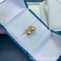 14k Jinnanyang Jinzhu большой бренд тот же набор морской воды жемчуг густой золотой круг почти безупречное качество