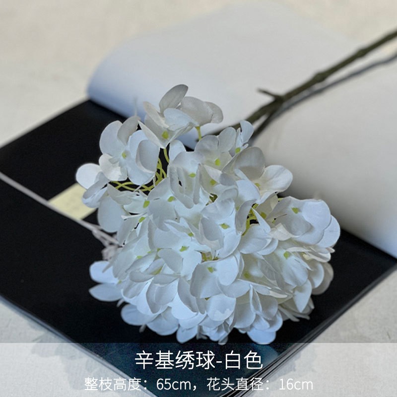 Flores falsas blancas Flores artificiales Flores para bodas Auditorio de bodas Decoración del hotel Techo artificial Flores artificiales Flores falsas