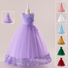 Children's Dress, Princess Dress, Stylish Kids' Clothing, Cross-border New Long Dress, Children's Formal Dress for Girls