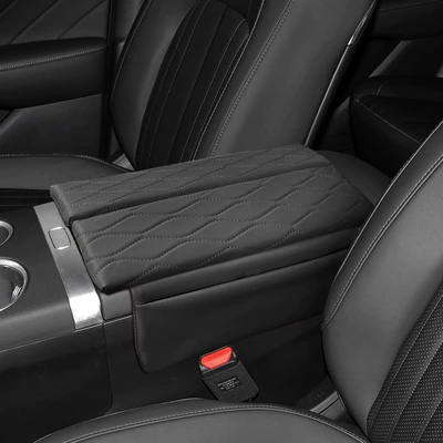 Suitable for Qiyuan Q07 central Armrest box pad - changan-qiyuan-q07-tan-black