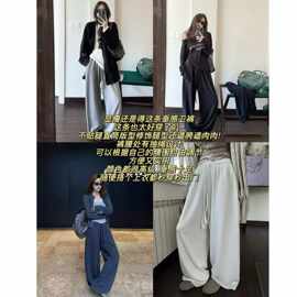 徐秋阳  自由卫裤  秋冬新款百搭时尚休闲显瘦显白裤子13717白色
