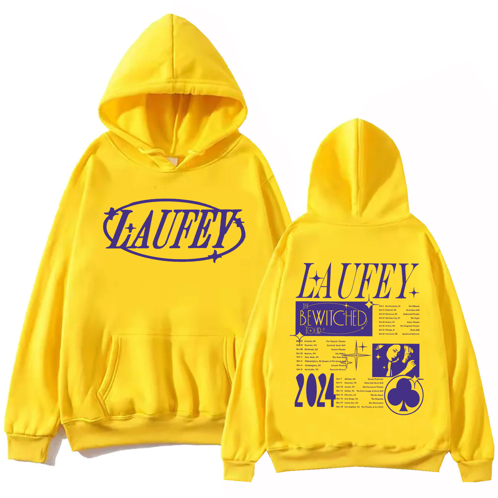 Laufey Tour 2024 Hoodie Harajuku Hip Hop Pullover Top Man