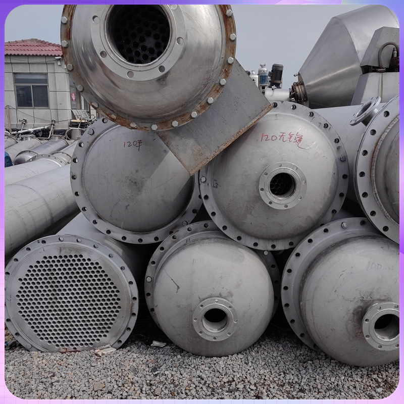 二手钛材不锈钢冷凝器 5-300平方 工业用冷却器