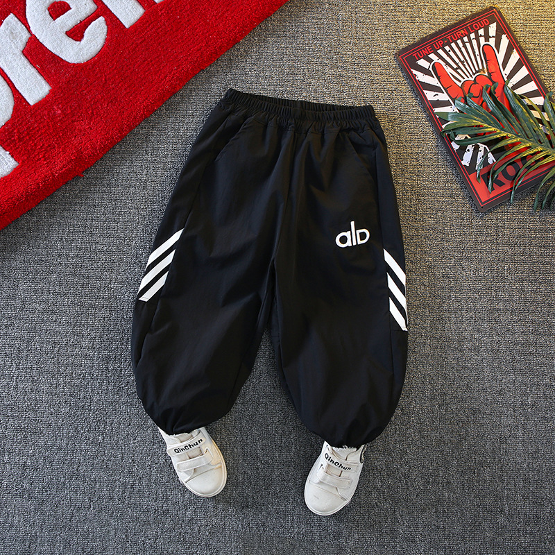 Anti-Mosquito Pants for Boys, Summer Thin Pants, 2025 New Kidsren's Summer Sports Pants, Ice Silk Cool Quick-Drying Pants, Handsome