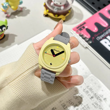 多巴胺彩色硅胶手表日本机芯石英表儿童学生指针表饰品玩具表女现