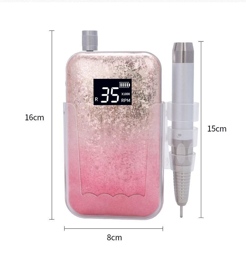 New P30 Cordless Battery Nail Polisher 35000 rpm Rechargeable Portable Electric Polisher Nail Remover