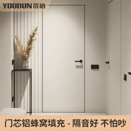 隐形门极简无框门隐框铝木门暗门涂料内开门卧室隐藏门免漆门工厂
