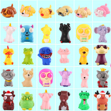 跨境创意眯眼小动物解压玩具挤压爆眼公仔捏捏乐整蛊发泄减压玩具