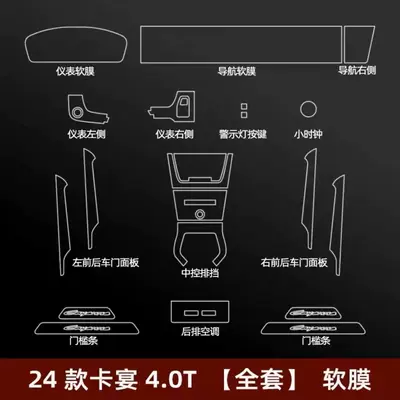 Car interior film: Control Protective Film Car Accessories - 24-25-models-full-interior-40t