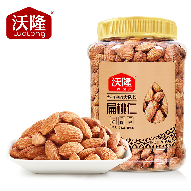 Wolong Almond 950g Almond Nuts Shellless Nuts Roasted Seeds Large Canned Mass Selling Large Particles Wolong Almond 950g Almond Nuts Shellless Nuts Roasted Seeds Large Canned Mass Selling Large Particles