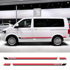 外国貿易クロスボーダーに適したフォルクスワーゲン Mettewei T5T6 ボディサイドスカート装飾ステッカー 2 色の組み合わせ