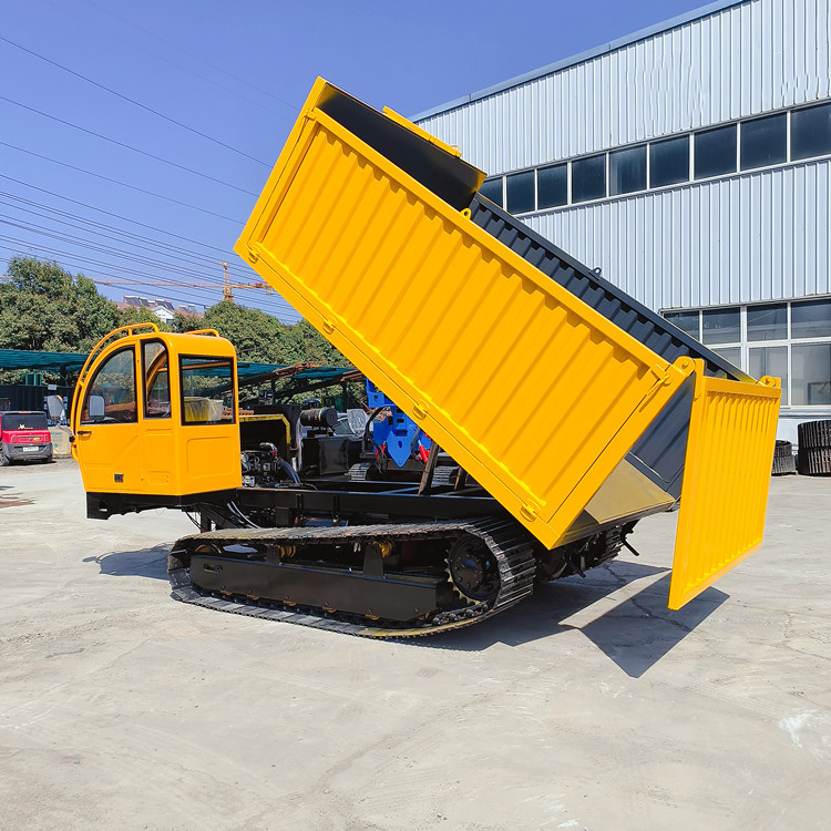 砂石路15吨钢制链轨运输车 矿山搬运履带爬山虎 链条式高速载重车