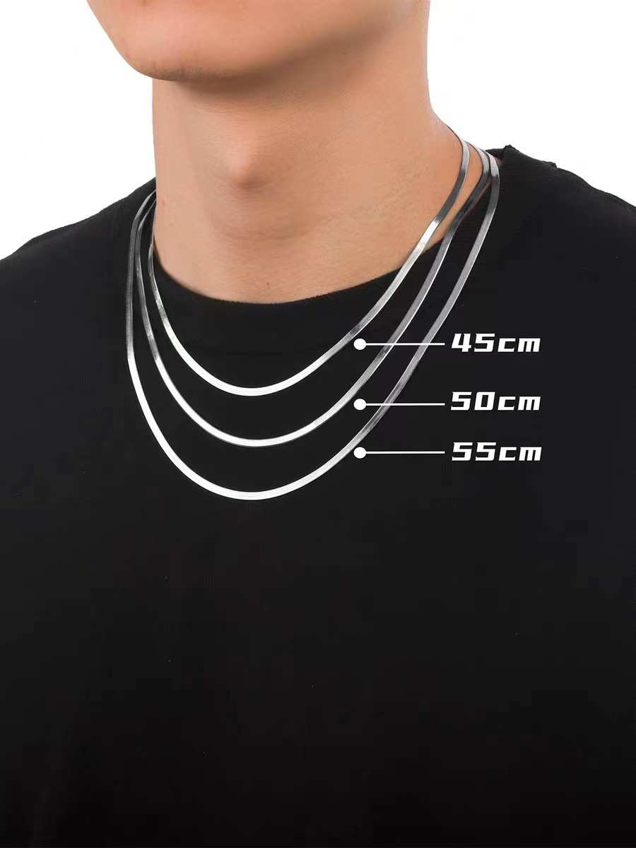 Simple Style Geometric Titanium Steel Plating Necklace display picture 1