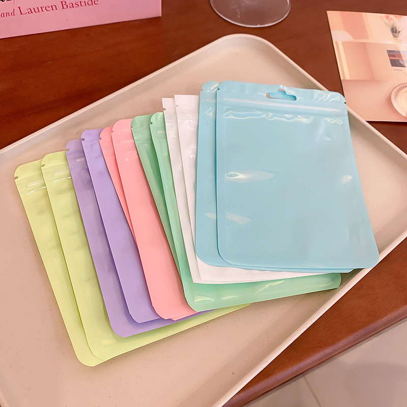 Casual Solid Color Plastic Jewelry Packaging Bags display picture 1