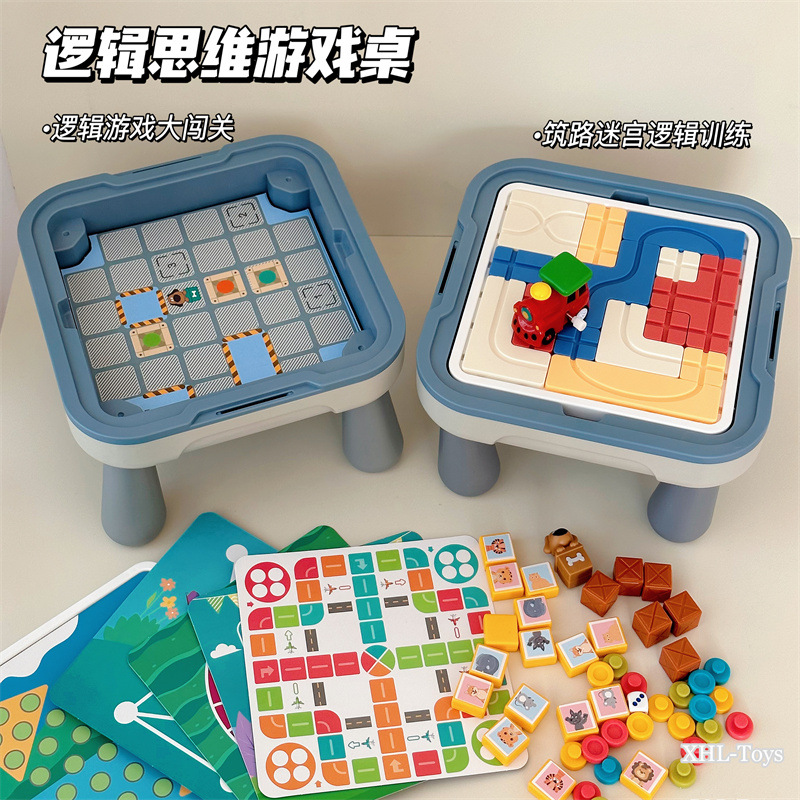 Logic intellectual interactive board game for training