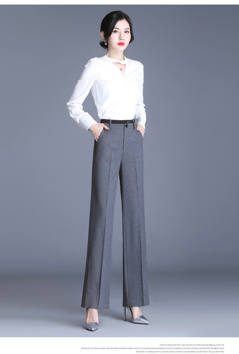 drape micro-la thin trousers  NSYY39268