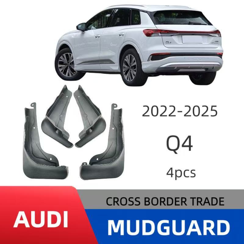 Guardabarros de Goma Suave para Vehículo Eléctrico Audi Q4 E-TRON 22-25, Accesorios de Modificación