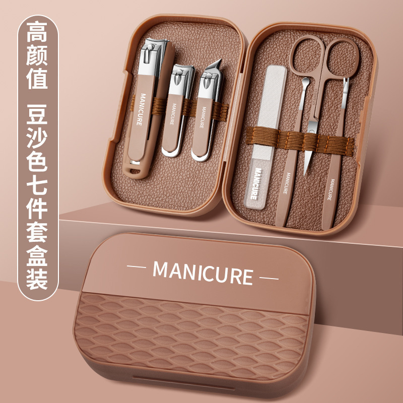 Fábrica de cortador de uñas en stock conjunto anti-splash alicadores de uñas domésticos herramientas portátiles de manicuría de uñas cortadoras de piel muerta