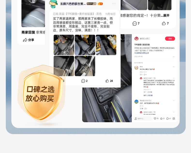 Qiao's TPE full-coverage car floor mats are suitable for Volkswagen Lavida, Sagitar, Magotan, Passat, Golf, and Tiguan L