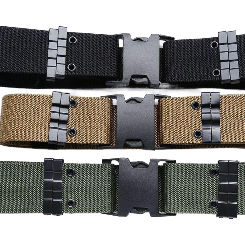 Cinturón Táctico Exterior de Lona Tejida de Alta Calidad, Hebilla S - Equipo de Seguridad para Montañismo al por Mayor