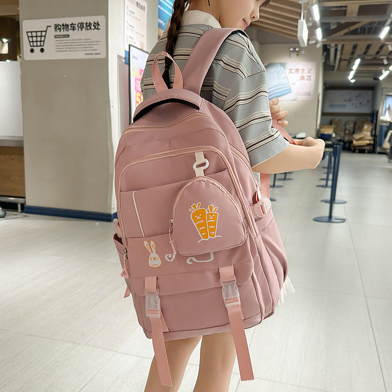 Mochila de hombro de alta capacidad para estudiantes de secundaria JIAYISTAR simple mochila de hombro de estudiantes de alta capacidad al por mayor transfronteriza image 4