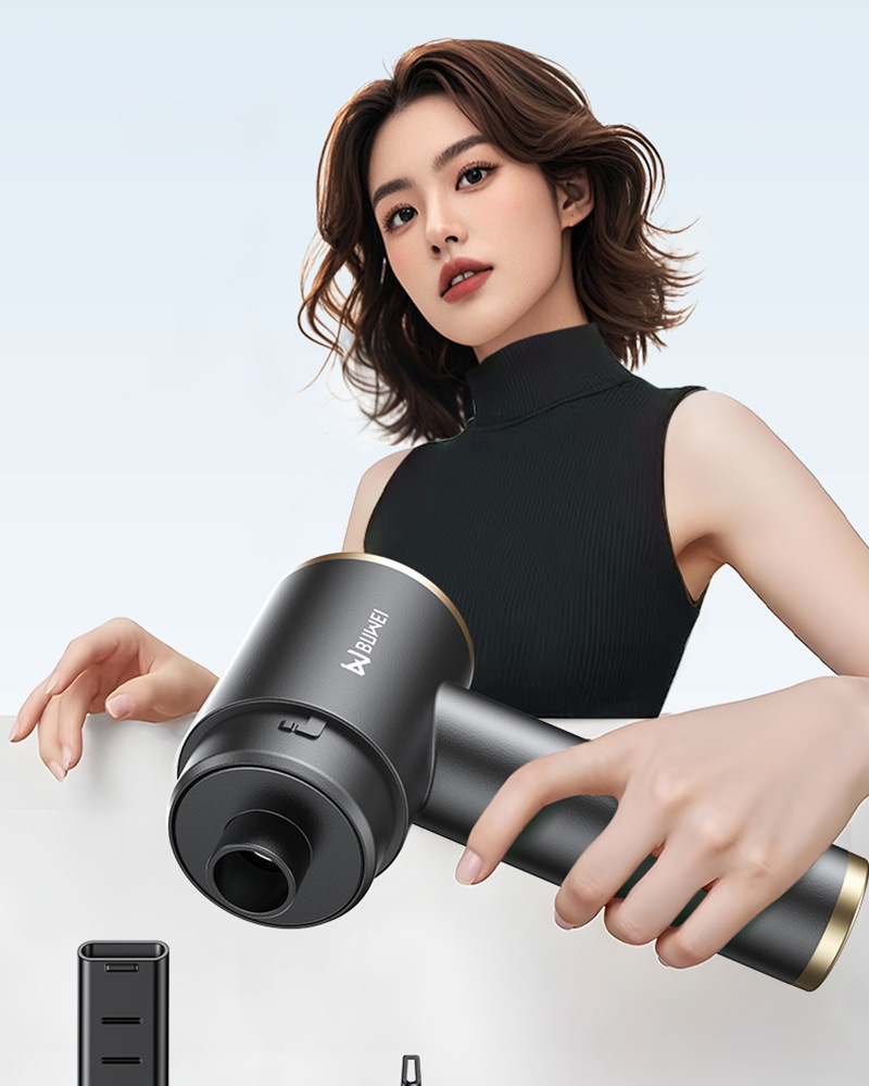 Buwai Car Vacuum Cleaner, Handheld, Small, High Suction Power, for Car Interior and Home Use, Wireless, Cross-Border