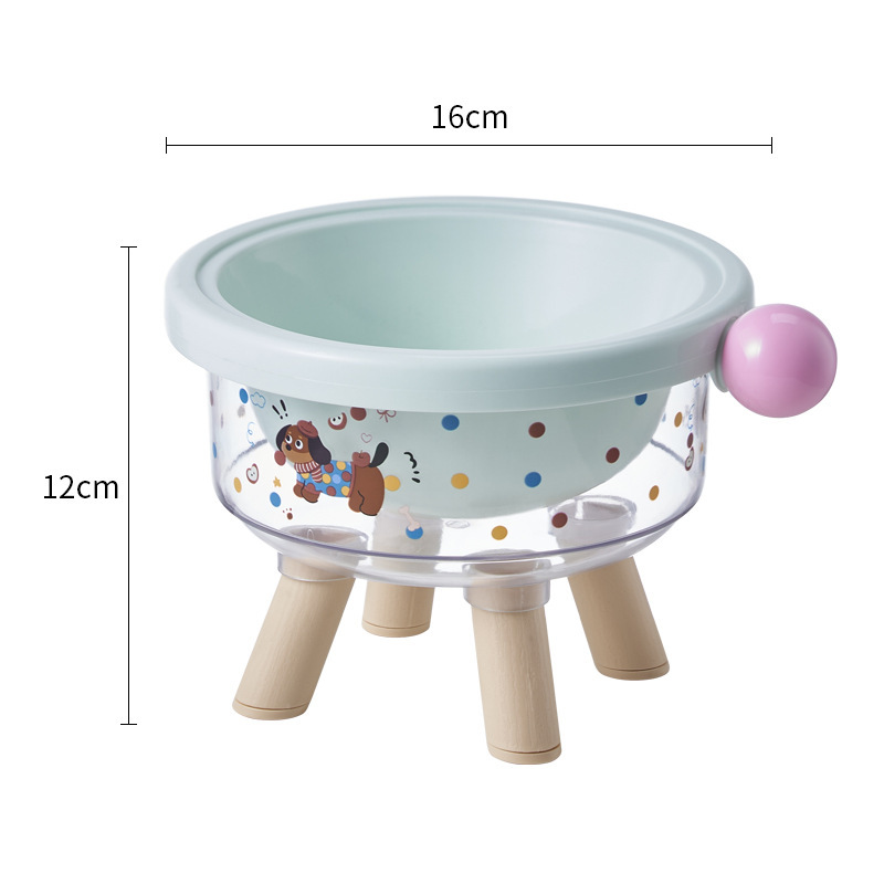 Cuello de gato de alto valor facial, cuenco para mascotas, cuenco para perros, cuenco de acero inoxidable de gran capacidad, cuenco para perros