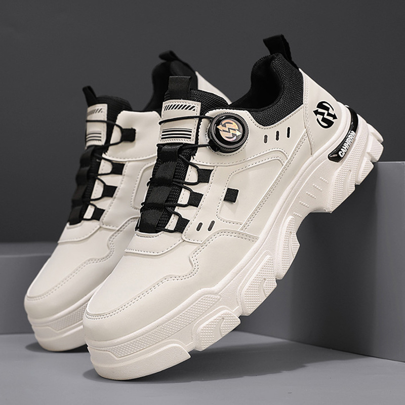 Black Warrior Men's Shoes Autumn 2025 New British Style Workwear Martin Boots Leather Waterproof Sports Trendy Shoes Summer