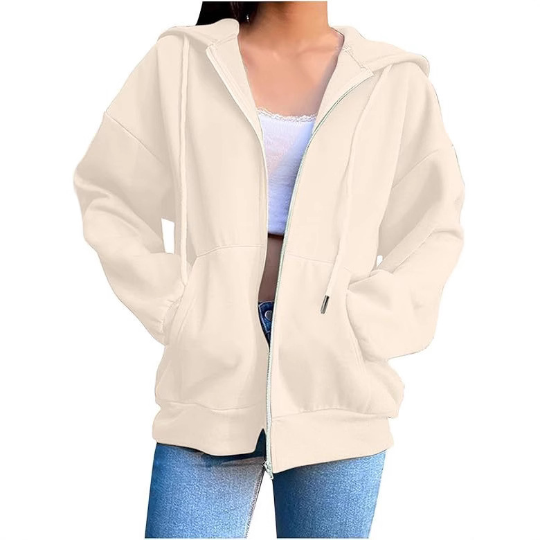 国境を越えた貿易アマゾンヨーロッパとアメリカの新しい女性のベルベットの厚みのあるフード付き無地多用途ファッションカジュアルルーズスウェットシャツ|undefined